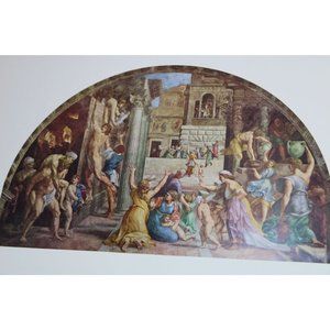 Raphael Print Fire in the Borgo Vintage 54641